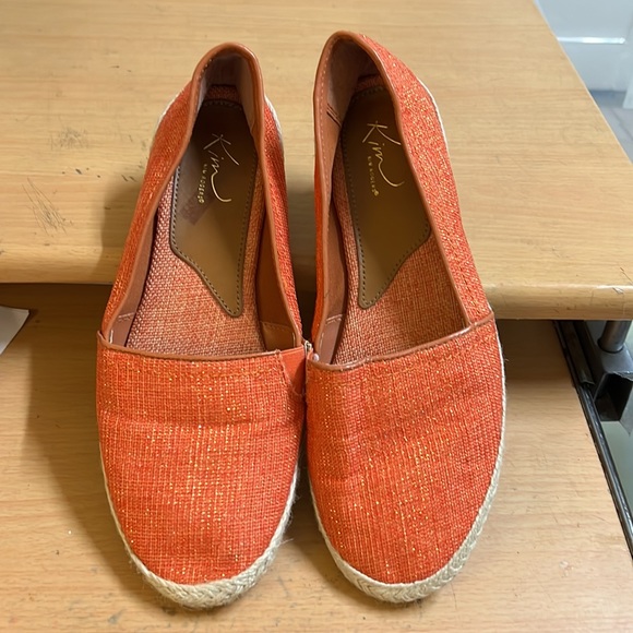 Kim Rogers Espadrilles Orange sz 8 - Picture 7 of 11